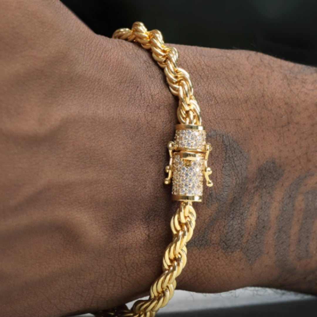 Men's Gold Twist Bracelet