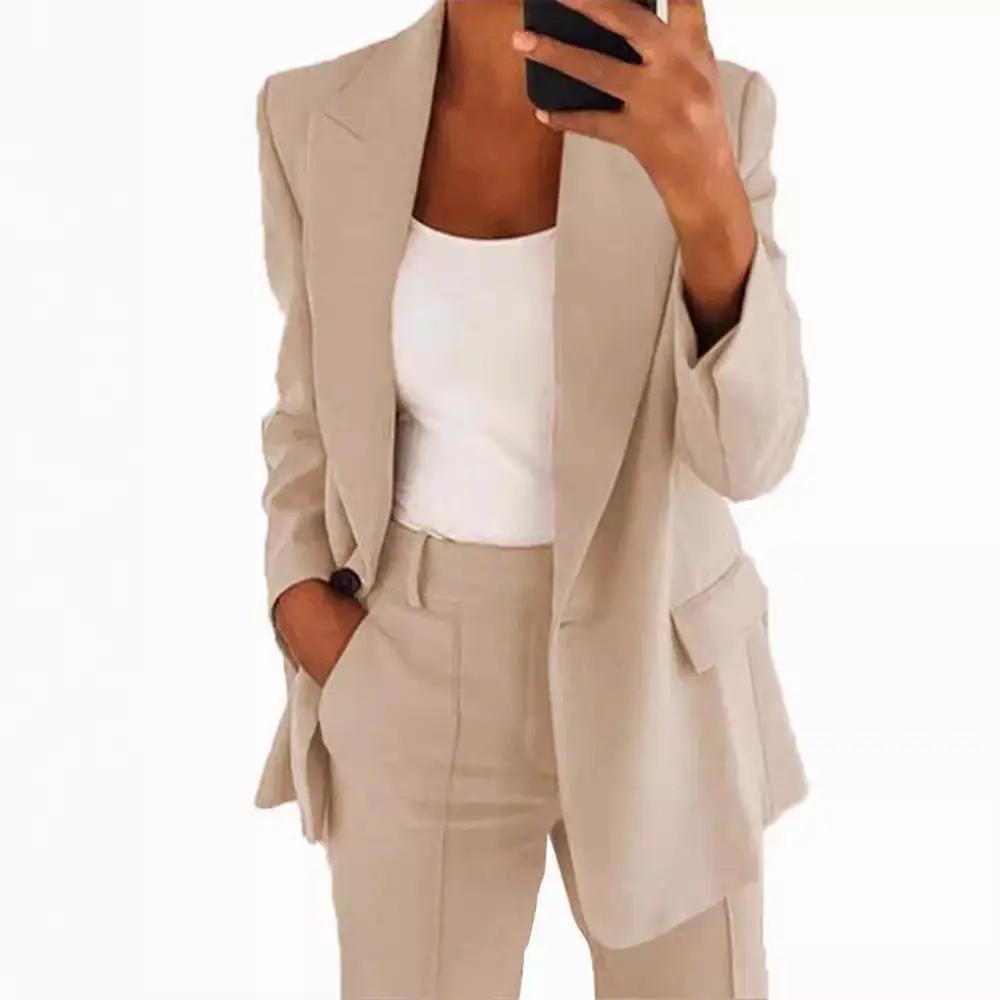 Women's Fashion Leisure Suit Trousers Suit by GJG Denim