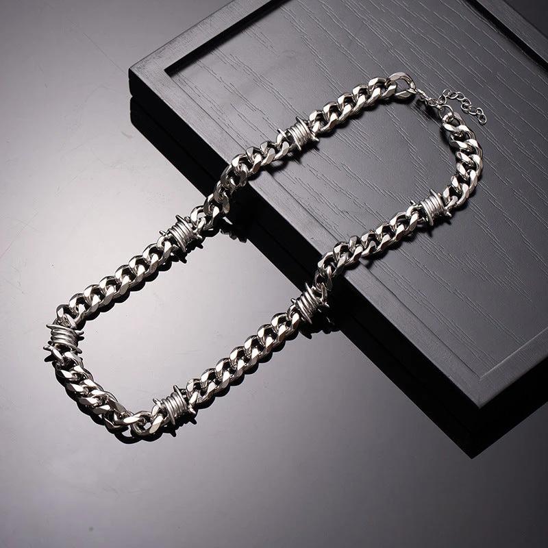 Men's Thorns Cuban Link Chain Or Bracelet by GJG Denim