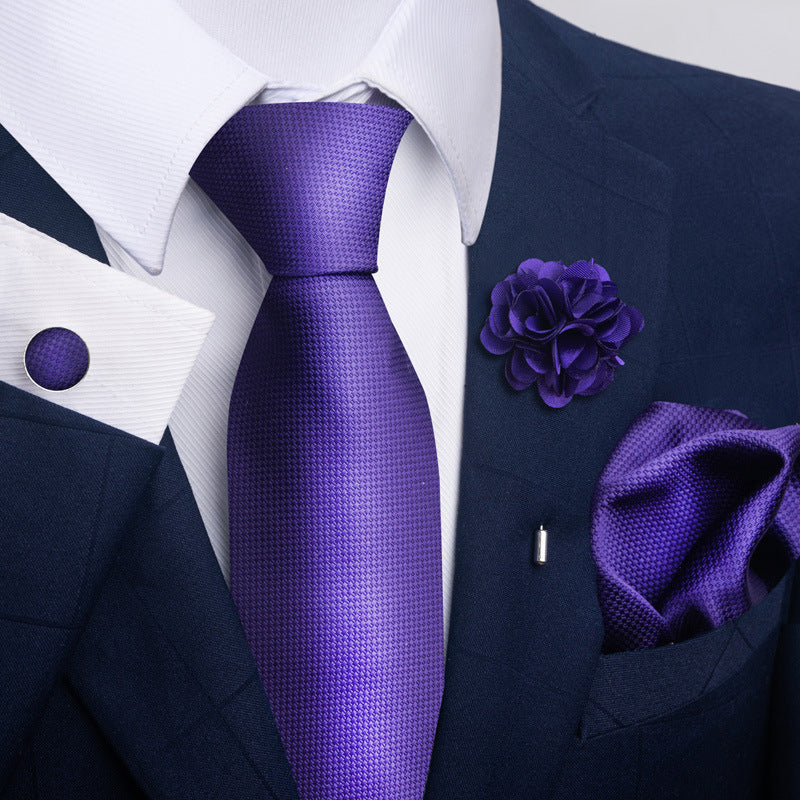 Men's Tie and Pocket Square Combo