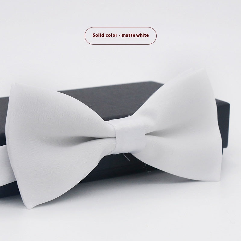 Men's Solid Color Bow Tie