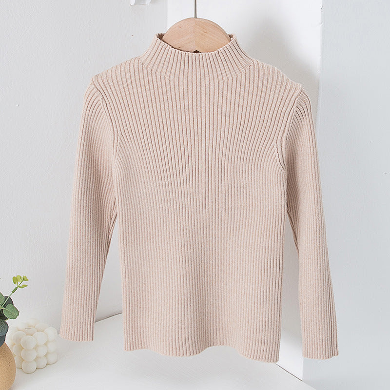 Children's Mock Neck Sweater Knitwear Top
