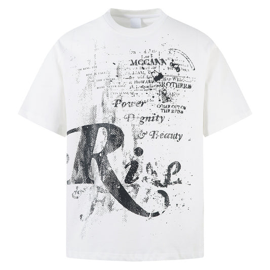 Men's And Women's Letter Printing Casual Couple's Tops