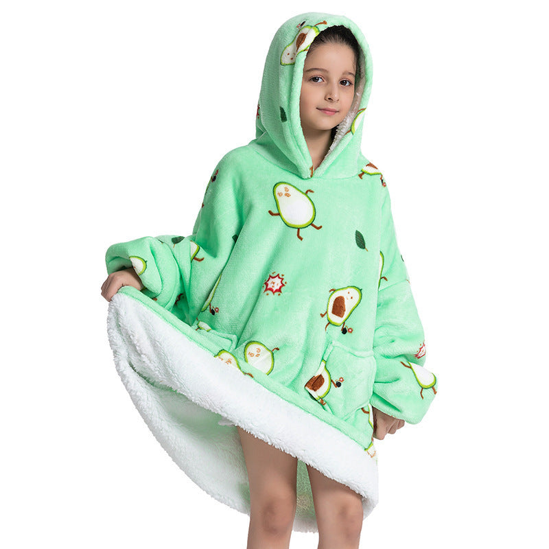 Composite Children's Flannel Lambswool Home Pajamas