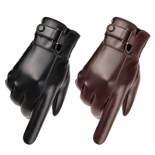 PU Leather Gloves For Men