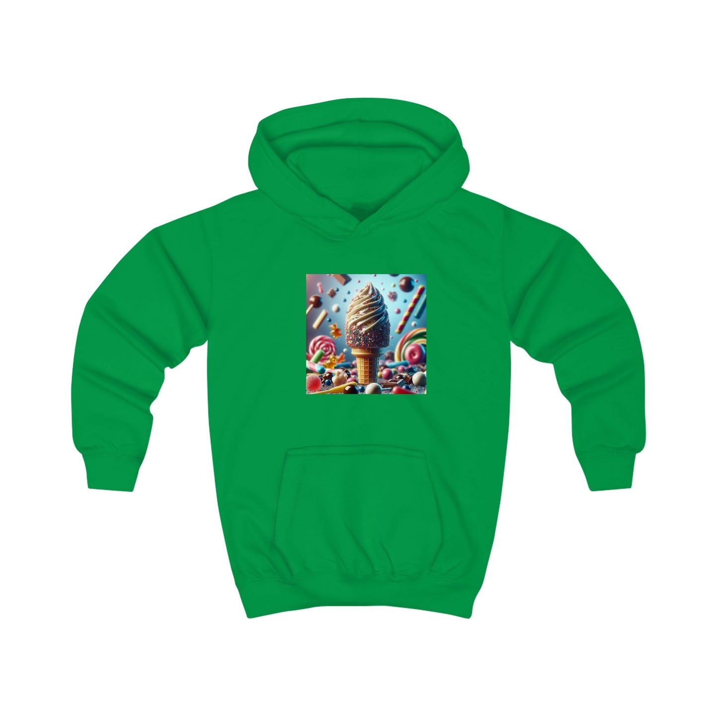 Ice Cream Fun Kids Hoodie - Colorful Candy Design