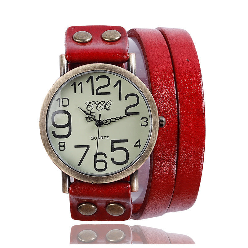 Retro Three-circle Casual Watch For Men