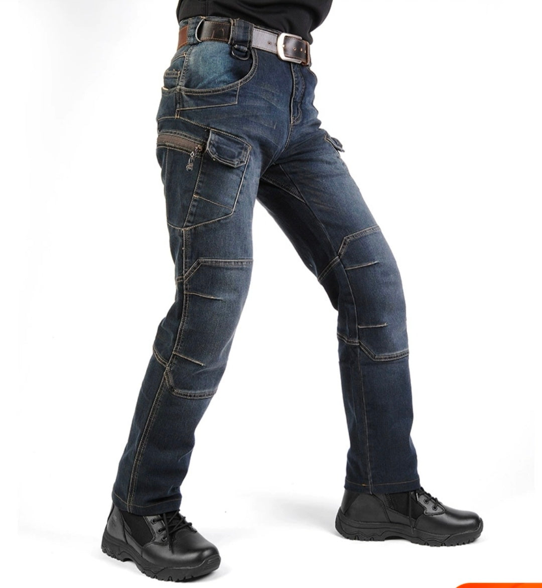 Men's Tactical Straight Leg Slim Jeans