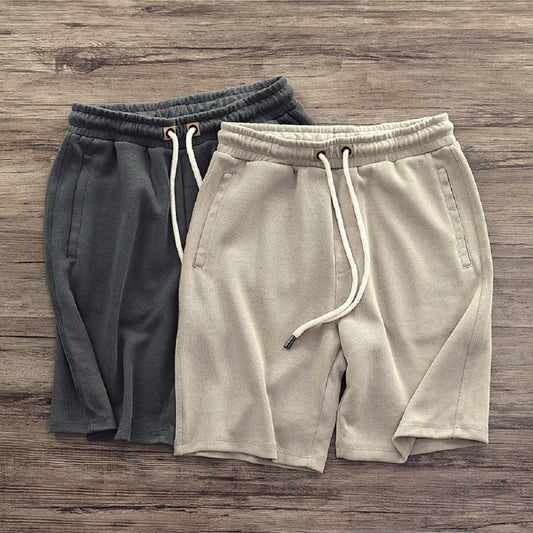 Men's Japanese-style Retro Knitted Loose Shorts