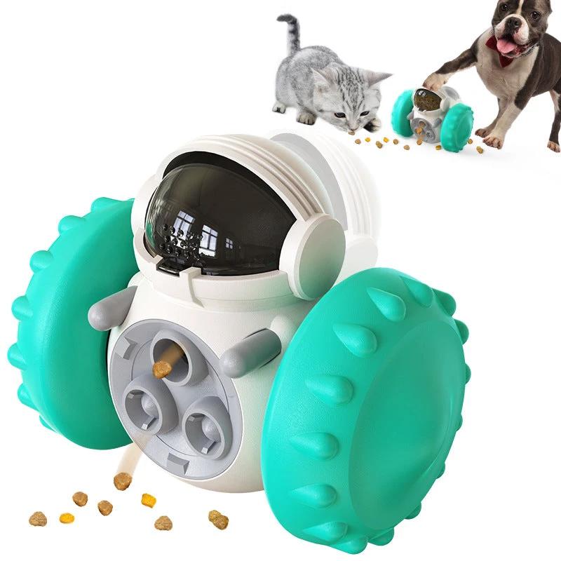 Cat And Dog Toys Slow Food Interactive Balance Car Multifunctional Fun Development Smart Pet Feeding Dog Toy Car Pets Products by GJG Denim