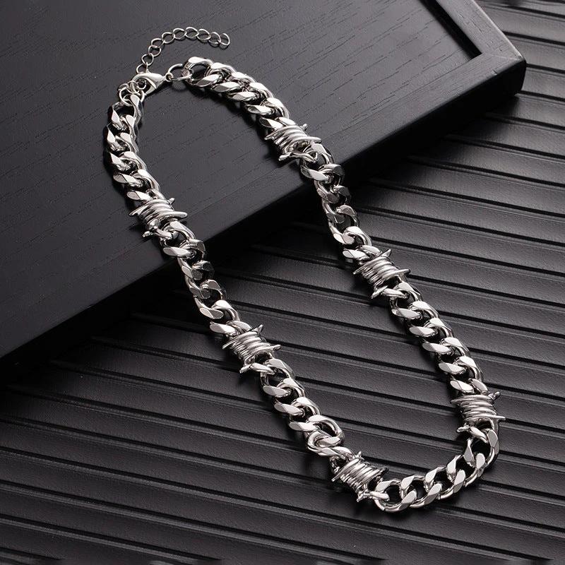 Men's Thorns Cuban Link Chain Or Bracelet by GJG Denim