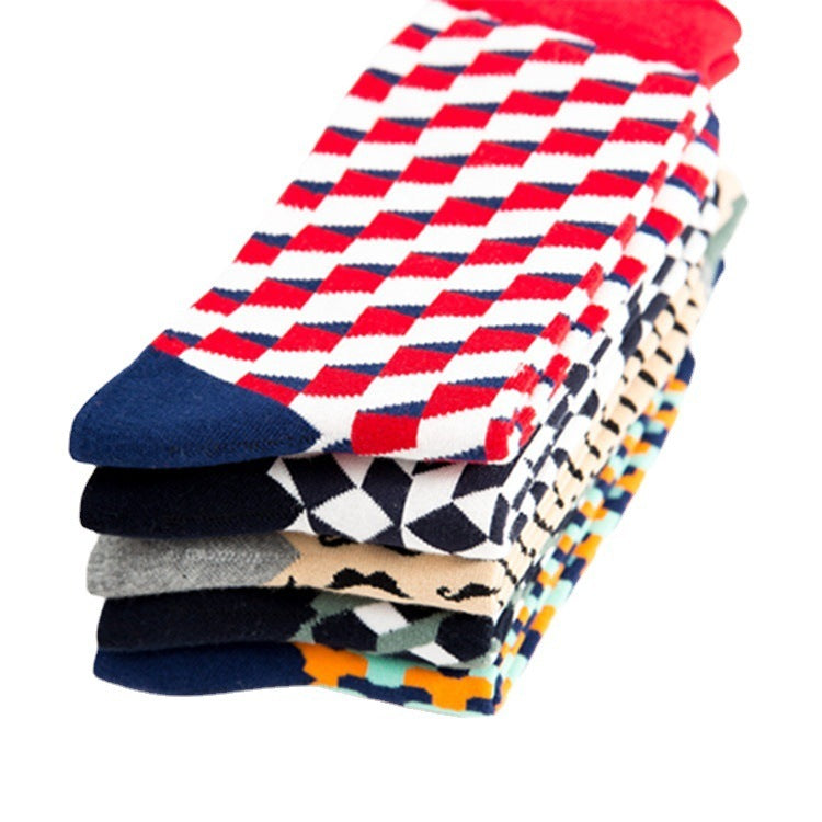 Men's Casual Cotton Socks