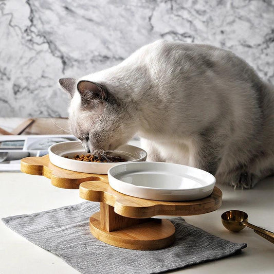 Ceramic Pet Products Cat Bowl by GJG Denim