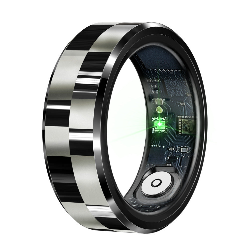 R9 Smart Ring With Charging Bin Heart Rate Blood Pressure Blood Oxygen Sleep Health Monitoring