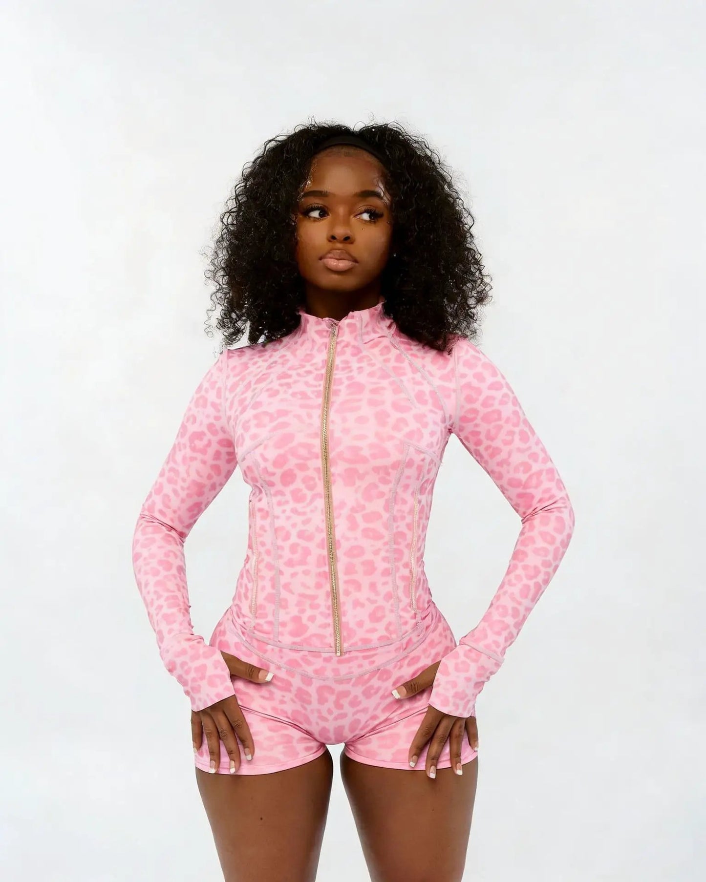 Casual Sportswear Set Digital-Print Shorts Two-Piece Set by GJG Denim