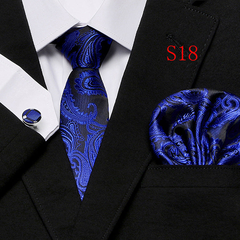 Men's Paisley Series Ties Three-piece Set