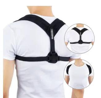 Adjustable Posture Corrector Back Support Strap Brace Shoulder Spine Support Lumbar Posture Orthopedic Belt by GJG Denim