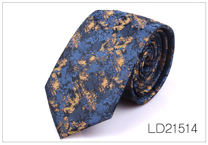 Men's Casual Fashion 6cm Flower Graffiti Tie