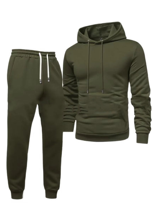 Men's Hooded Sweatshirt And Sweatpants Sports Suit