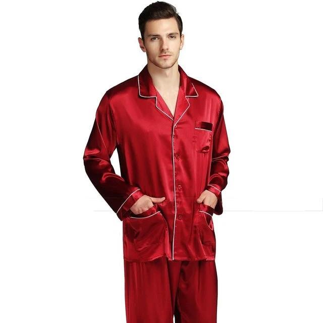Men's Satain Pajamas by GJG Denim