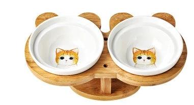 Ceramic Pet Products Cat Bowl by GJG Denim