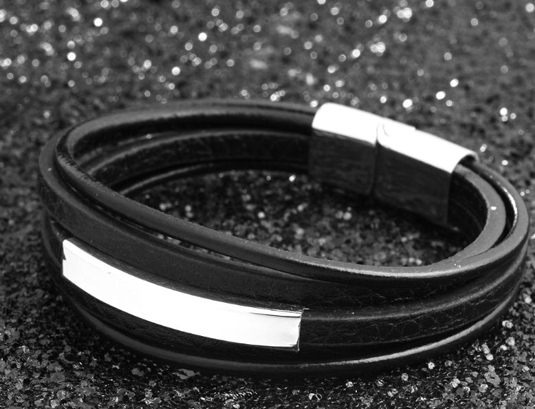 Faux Leather Bracelets For Men