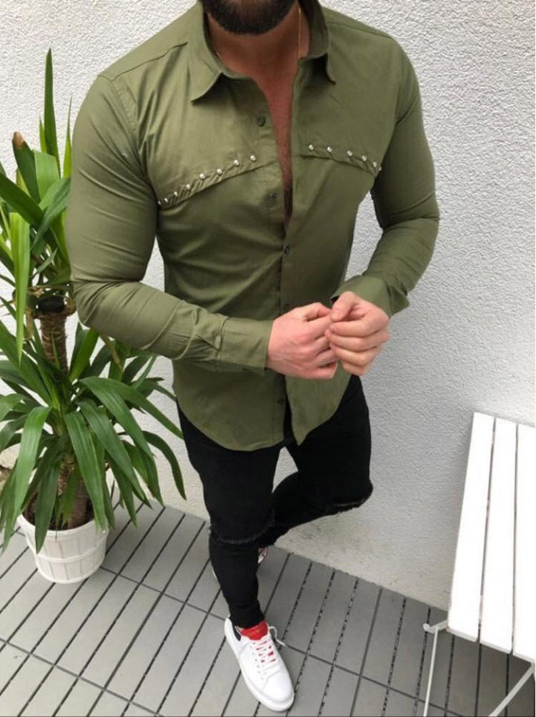 Men's Casual Solid Color Shirt