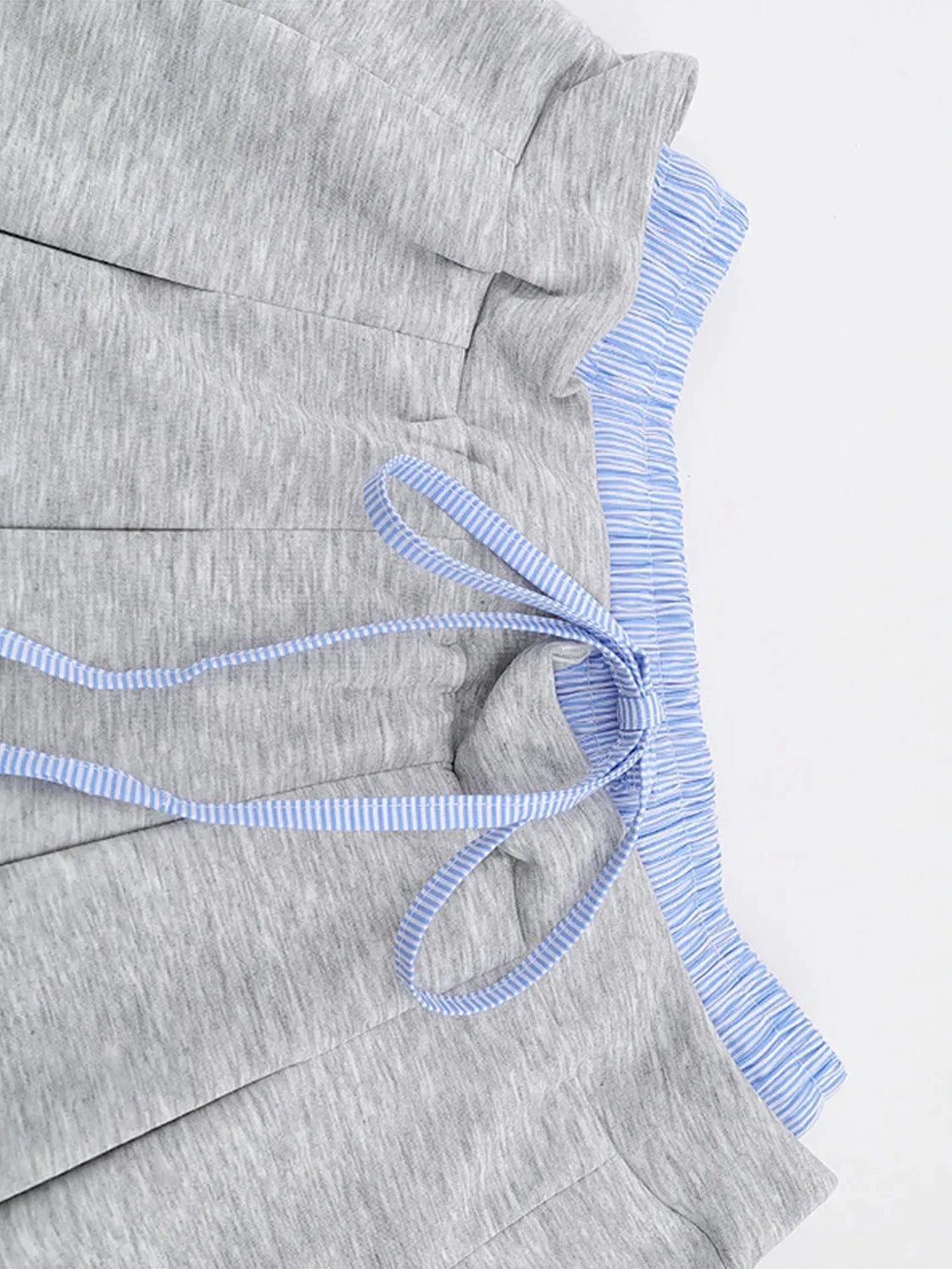 Drawstring Pleated Mini Skirt by Lady Ros