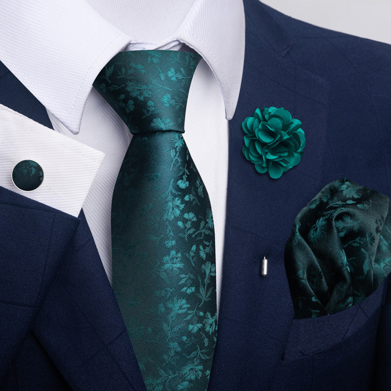 Men's Tie and Pocket Square Combo