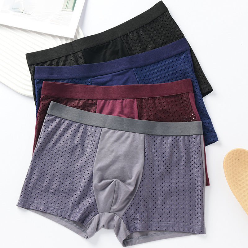 Men's Mesh Seamless Boxer's