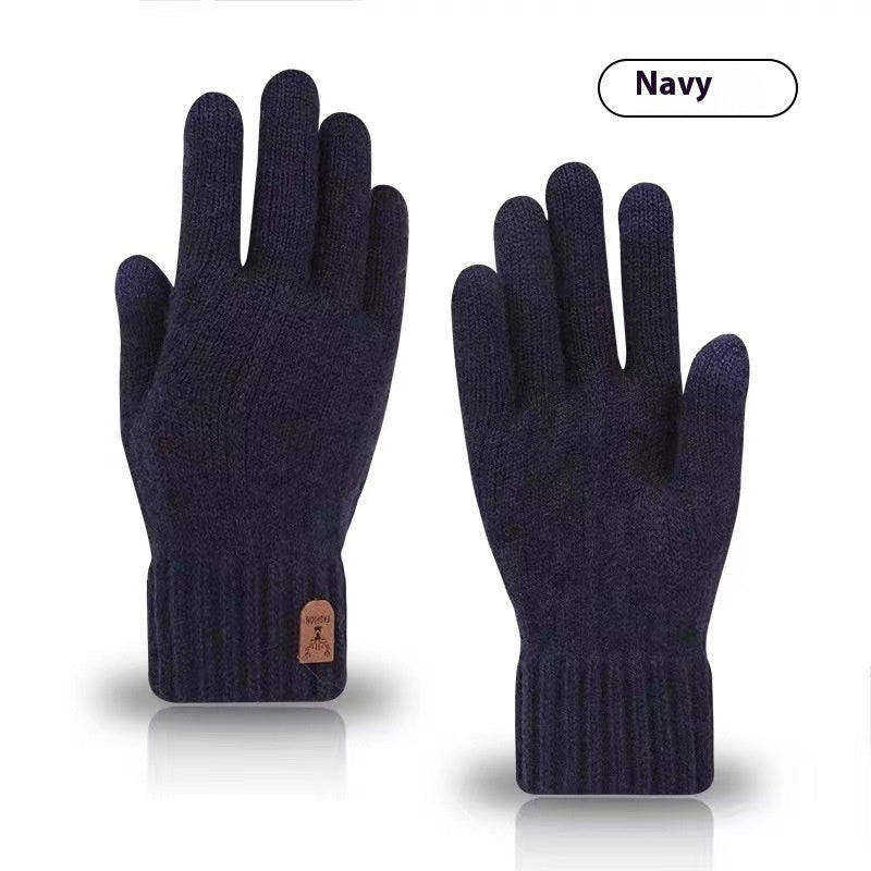 Men's Cold-proof Wool Knitted Gloves