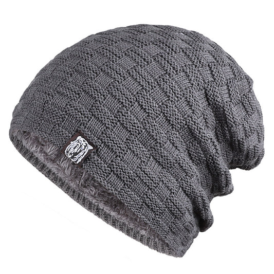 Men's Tiger Label Fleece Warm Beanie