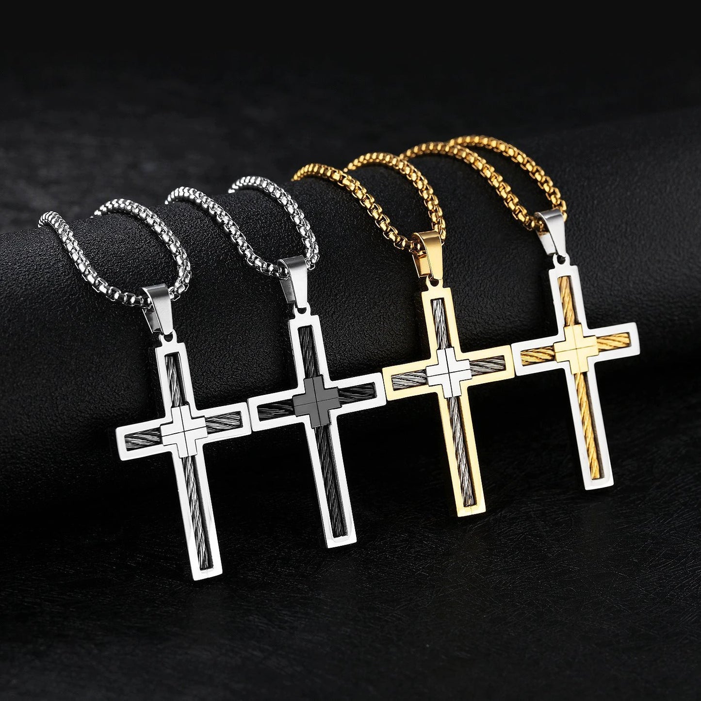Cross Men's Necklace by GJG Denim