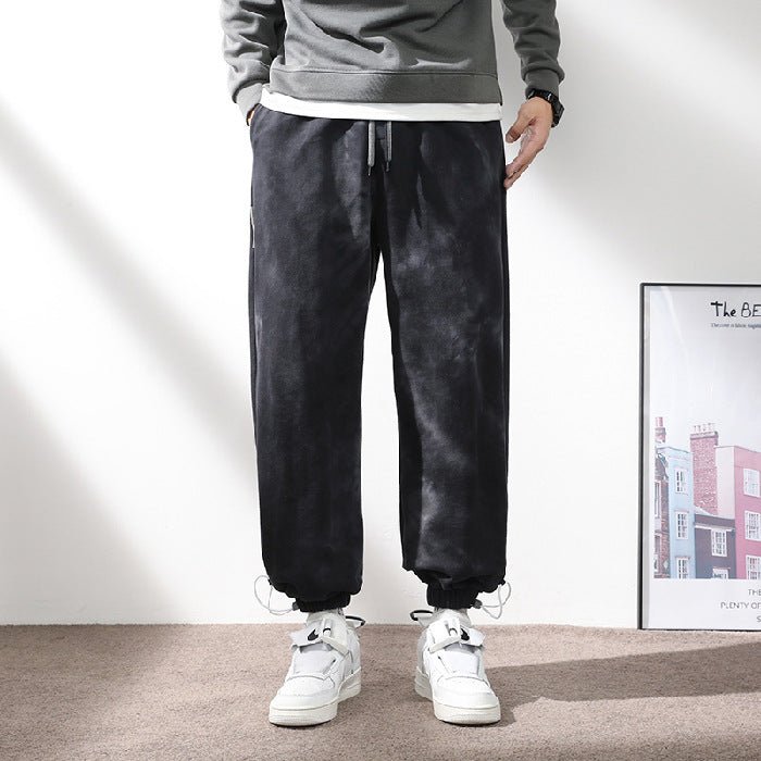 Men's Elastic Waist Drawstring Ankle-tied Sweatpants