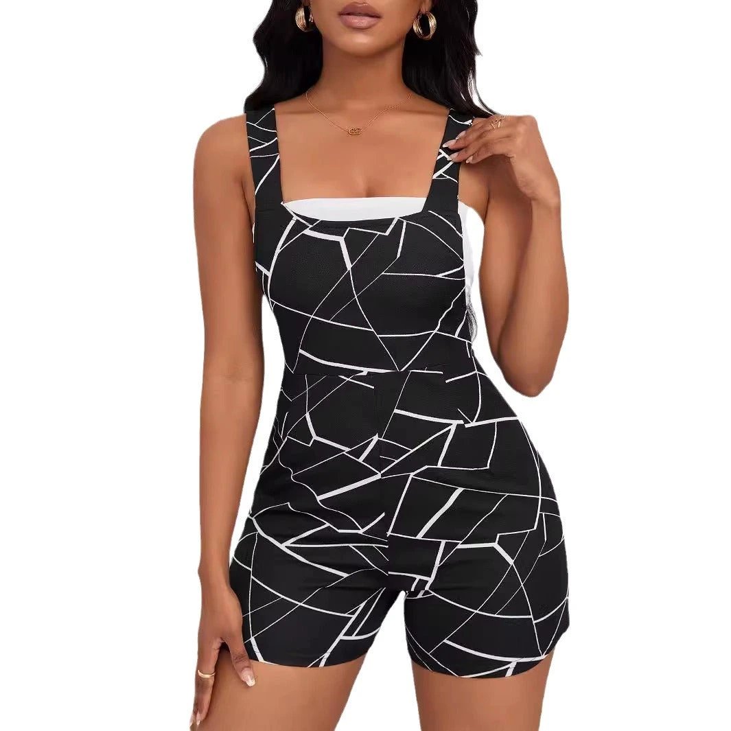 Stylish Casual And Minimalist Design Womens Romper by GJG Denim