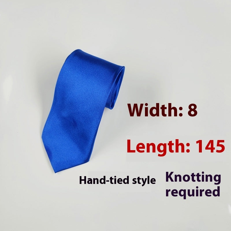 Men's 8cm Plain Suit Tie