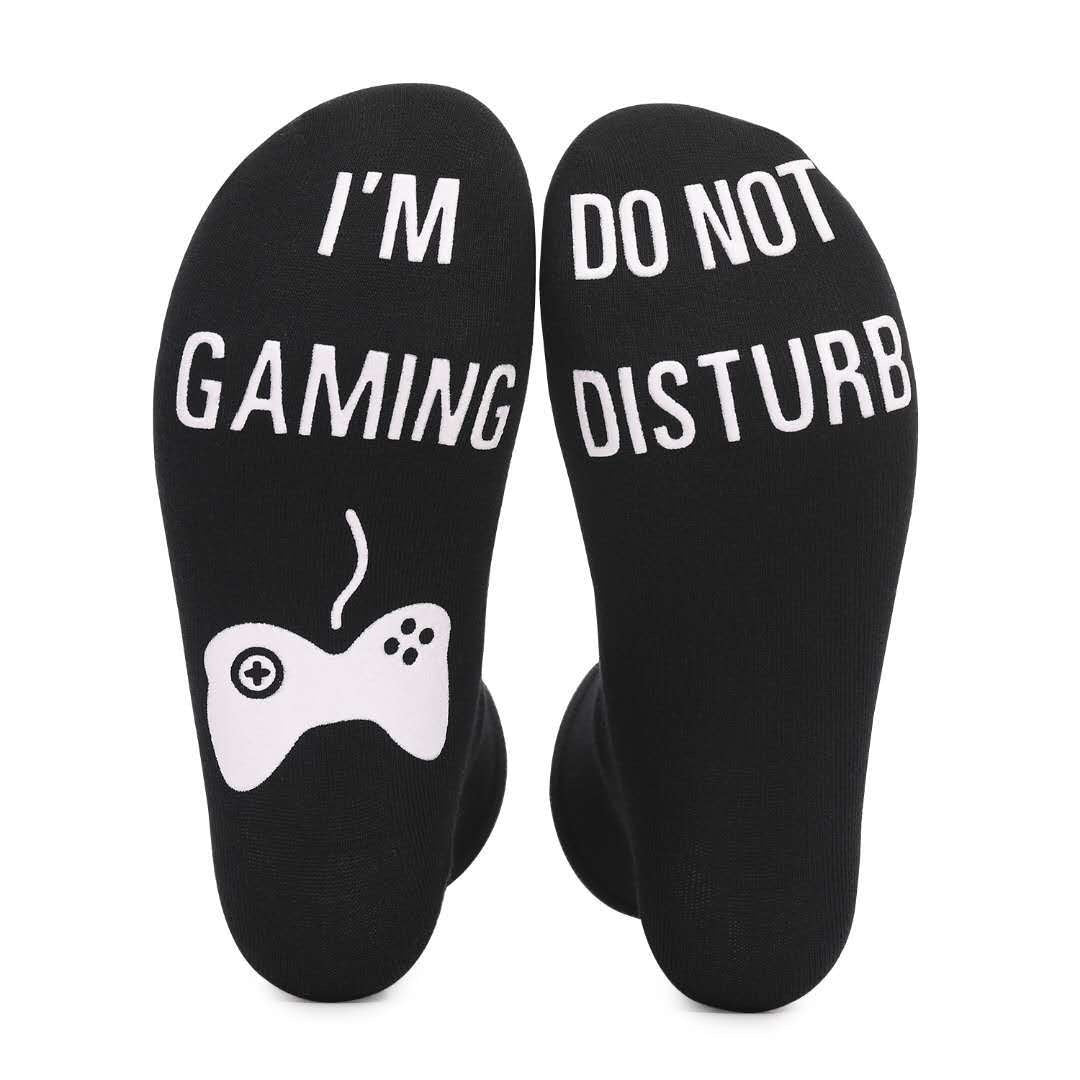 Men's Pure Cotton "I'm Gaming Do Not Disturb" Socks