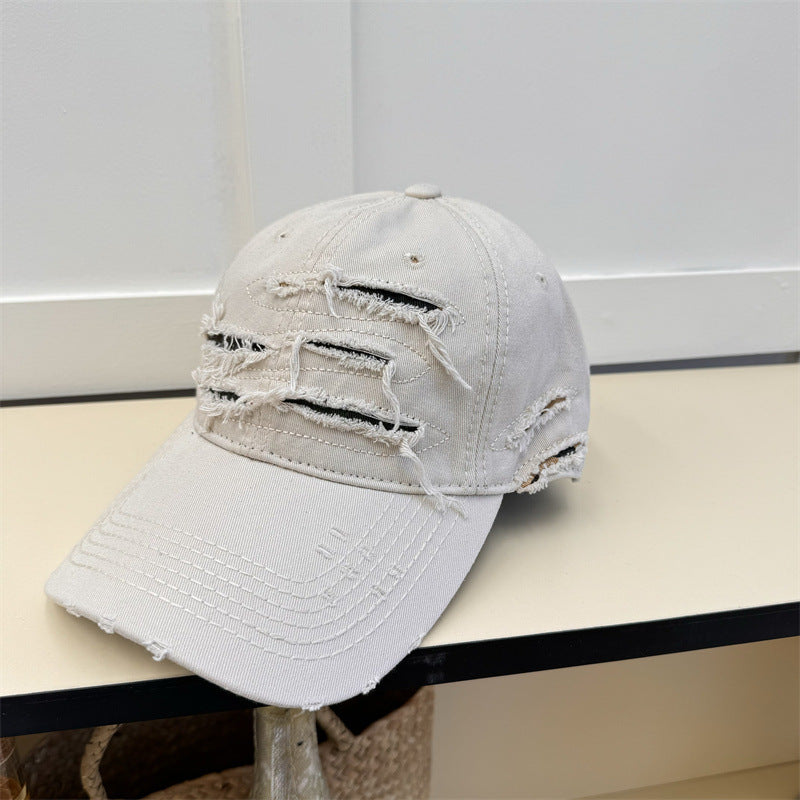 Men's Old Ripped Soft Top Baseball Cap