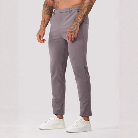 Solid Color Business Casual Men's Pants