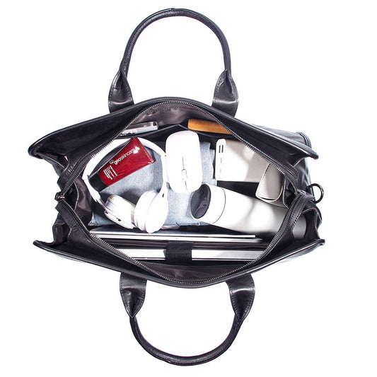 Large Capacity Genuine Leather Travel Luggage Bag Cowhide