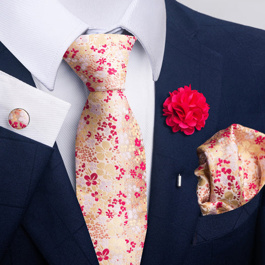 Men's Tie and Pocket Square Combo