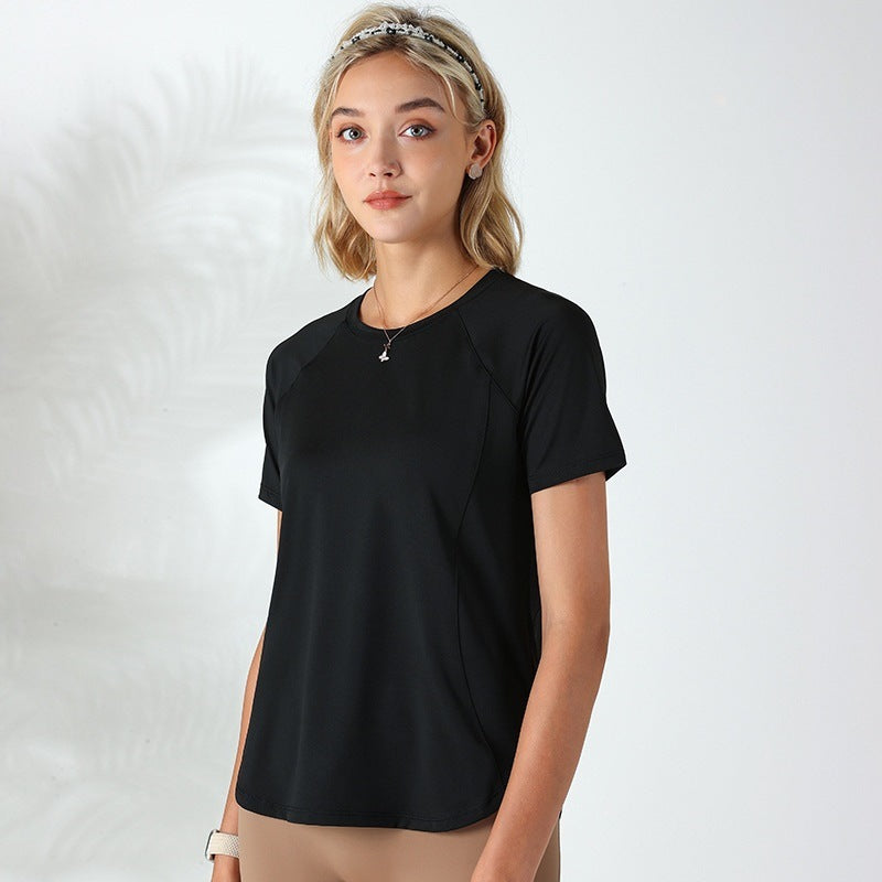 Quick-drying Mesh Stitching Workout Clothes Top For Women