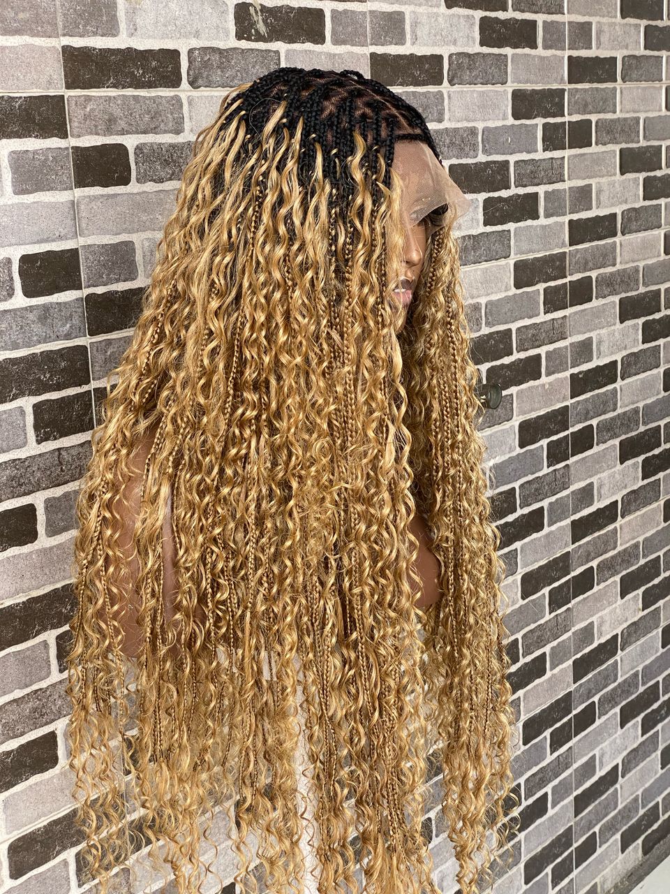 Bohemian Knotless (100% HD Human Hair Lace & Wavy Curls) Tara Collection Lux VIP