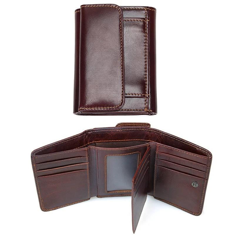 Men's Ultra-thin Leather Wallet by GJG Denim