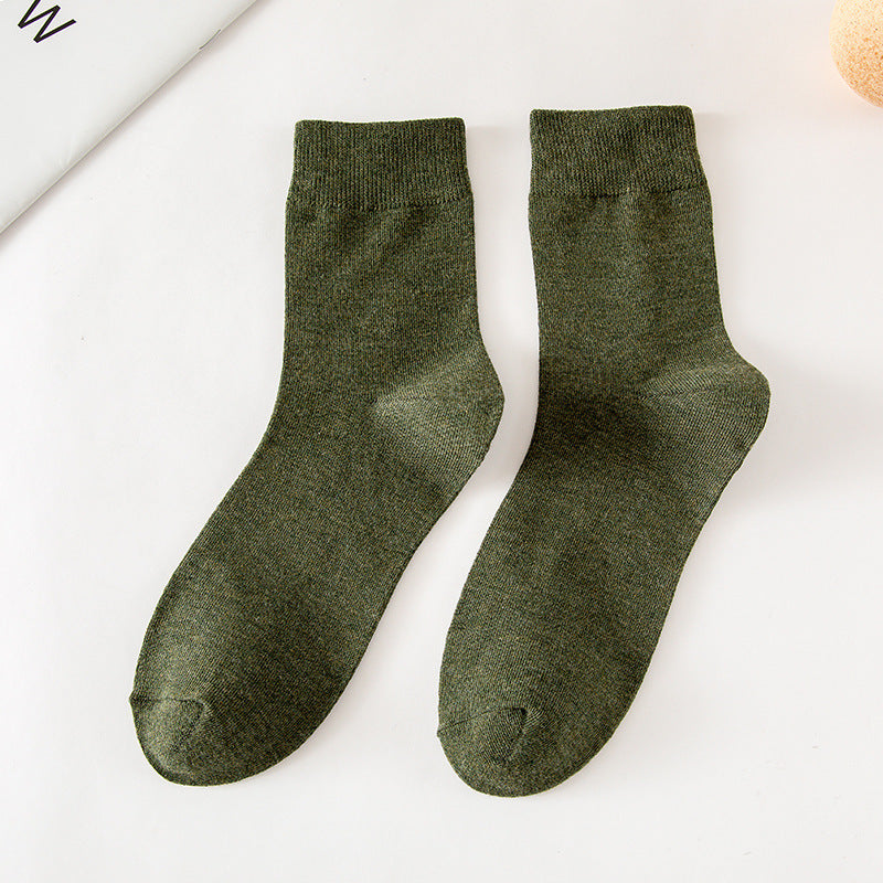 Men's Solid Color Socks