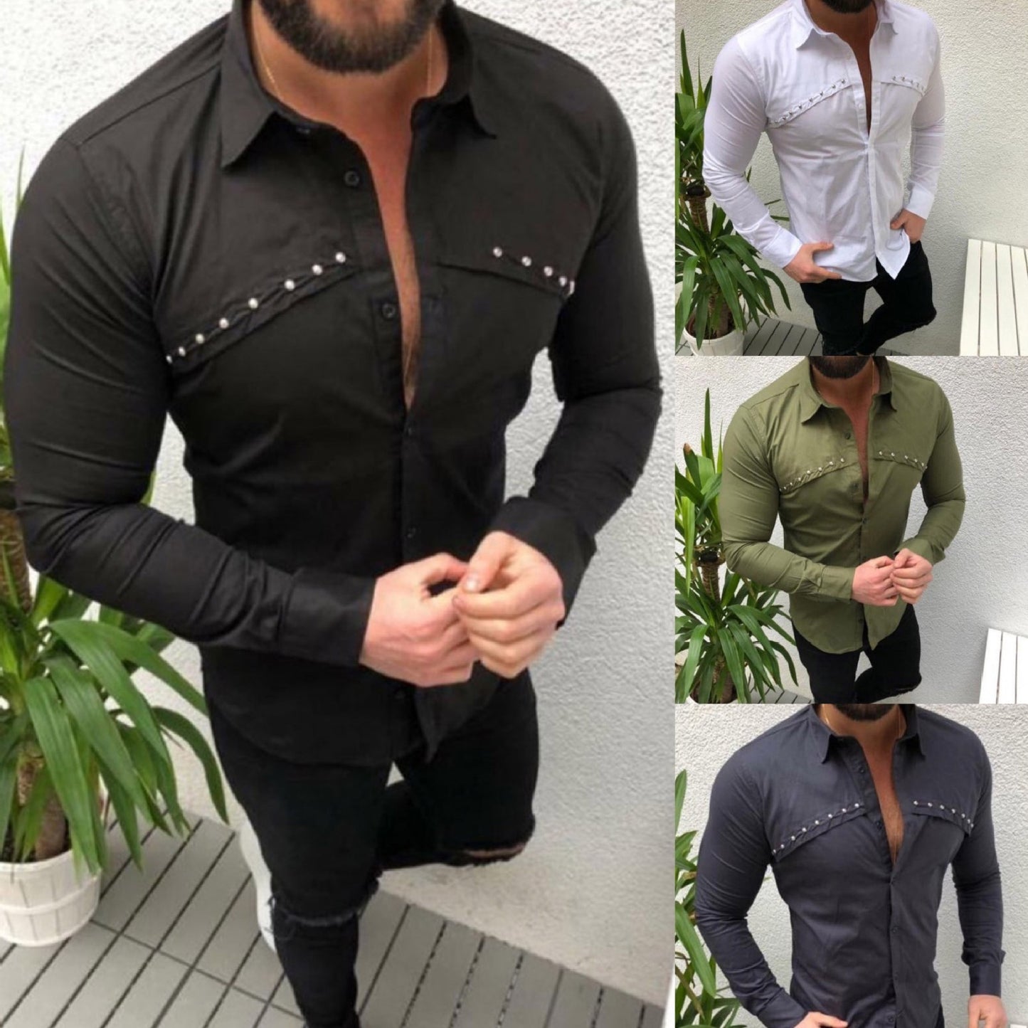 Men's Casual Solid Color Shirt