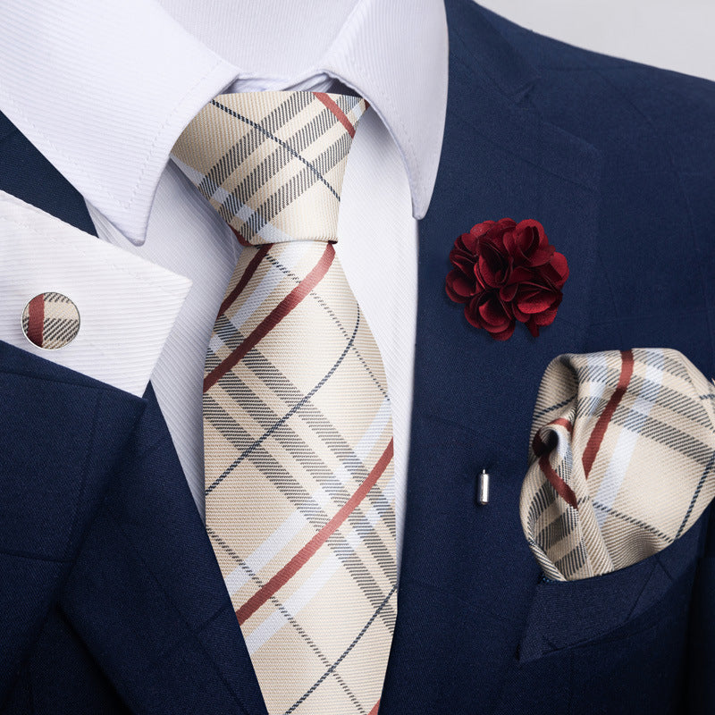 Men's Tie and Pocket Square Combo