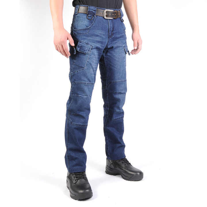 Men's Tactical Straight Leg Slim Jeans