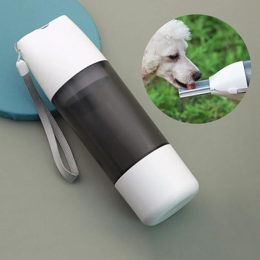Portable Dog Water Bottle 350ml Water Food Container For Dog Pets Feeder Bowl Outdoor Travel Drinking Bowls Water Dispenser by GJG Denim