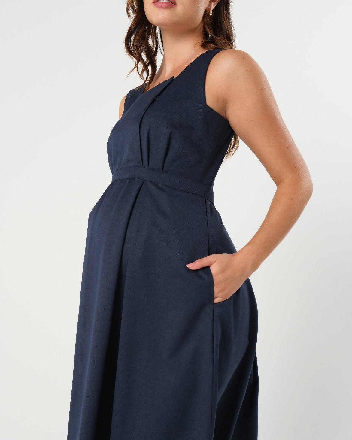 INTO THE BLUE Empire Maternity & Nursing Dress (Regular & Petite)